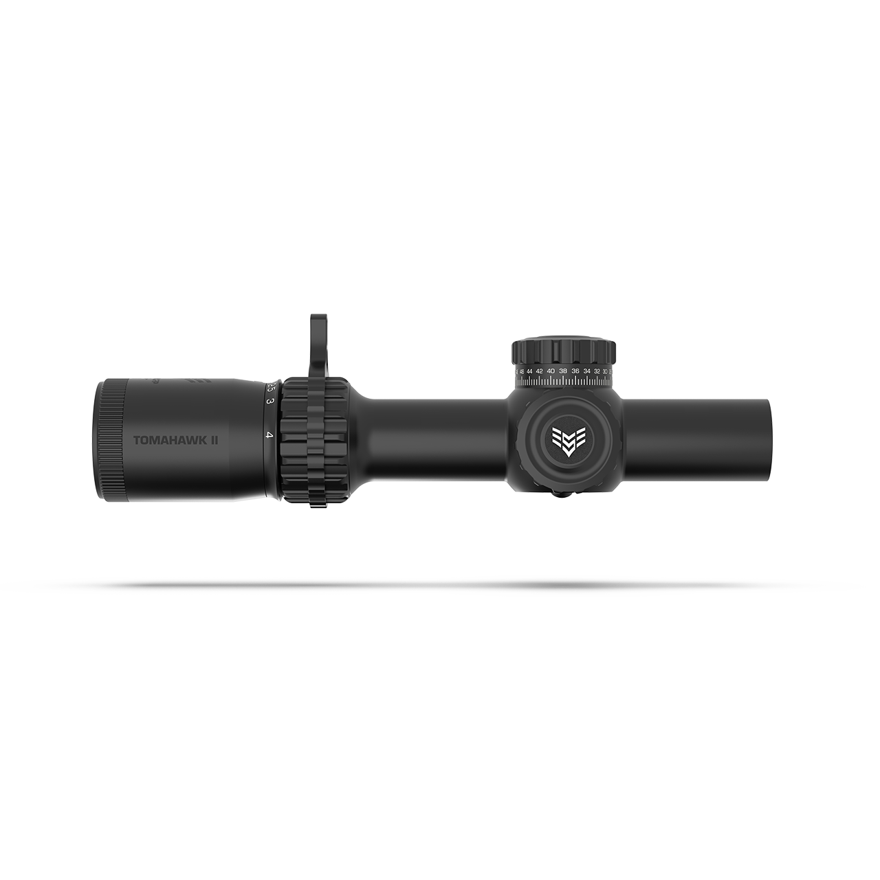 Swampfox Tomahawk II 1-4X24 SFP LPVO BFO Bright Fiber Optic Riflescope