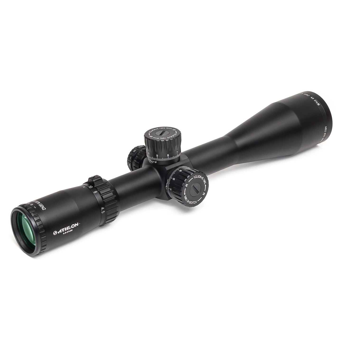 Athlon Optics Ares BTR GEN2 4.5-27x50 Direct Dial Side Focus 30mm Rifle Scope / Free Athlon Rings