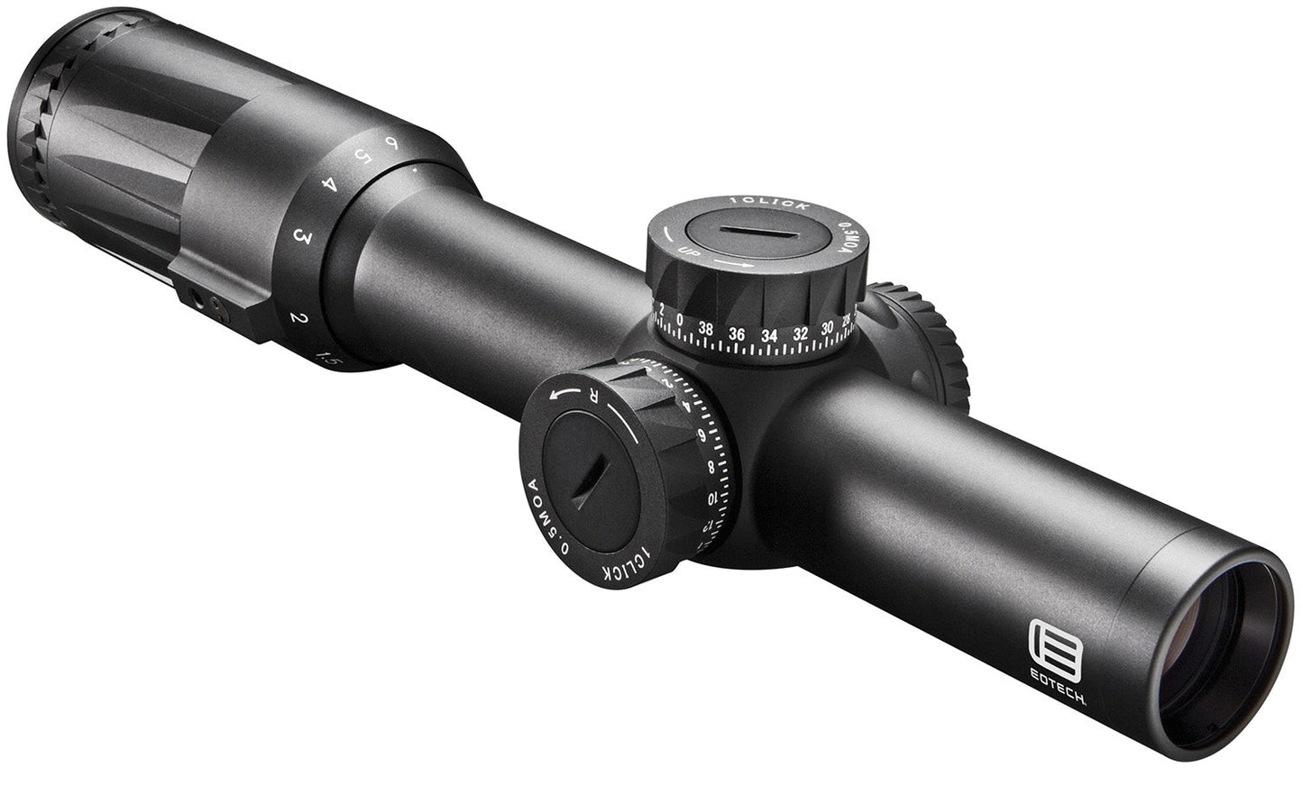 Eotech VDU16FFSR1G Vudu FFP Black 1-6x 24mm Illuminated Green SR1-MRAD Reticle Riflescope - Black