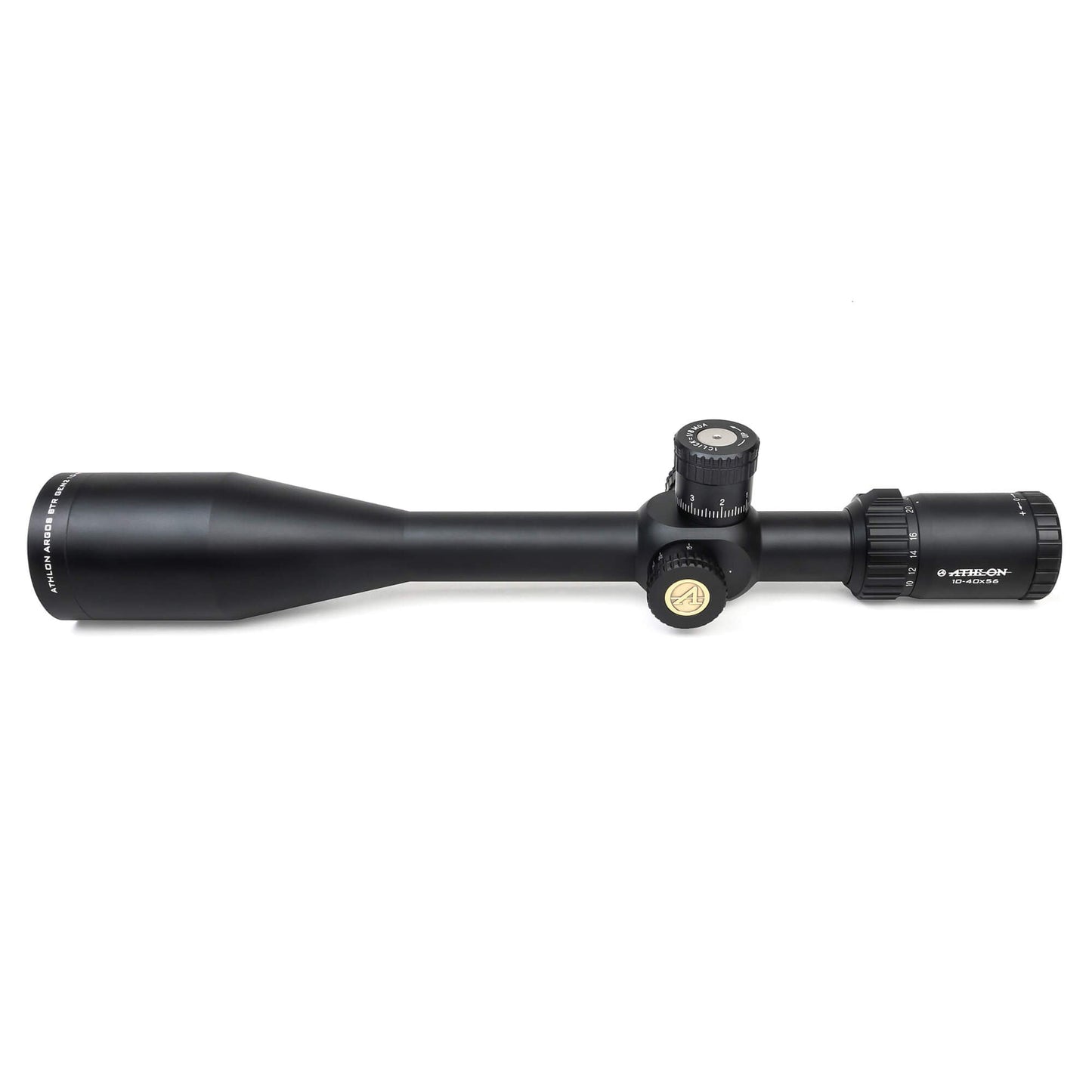 Athlon Optics Argos BTR GEN II 10-40X56 Direct Dial Side Focus 30mm Rifle Scope w/ Athlon Armor Rings