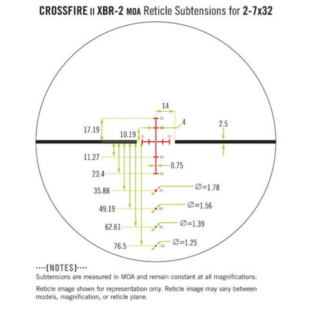 Vortex Optics Crossfire II 2-7x32 Crossbow Scope