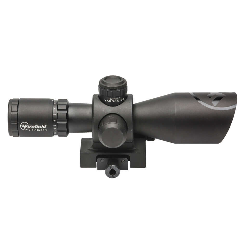 Firefield Barrage 2.5-10x40 Riflescope with Red Laser