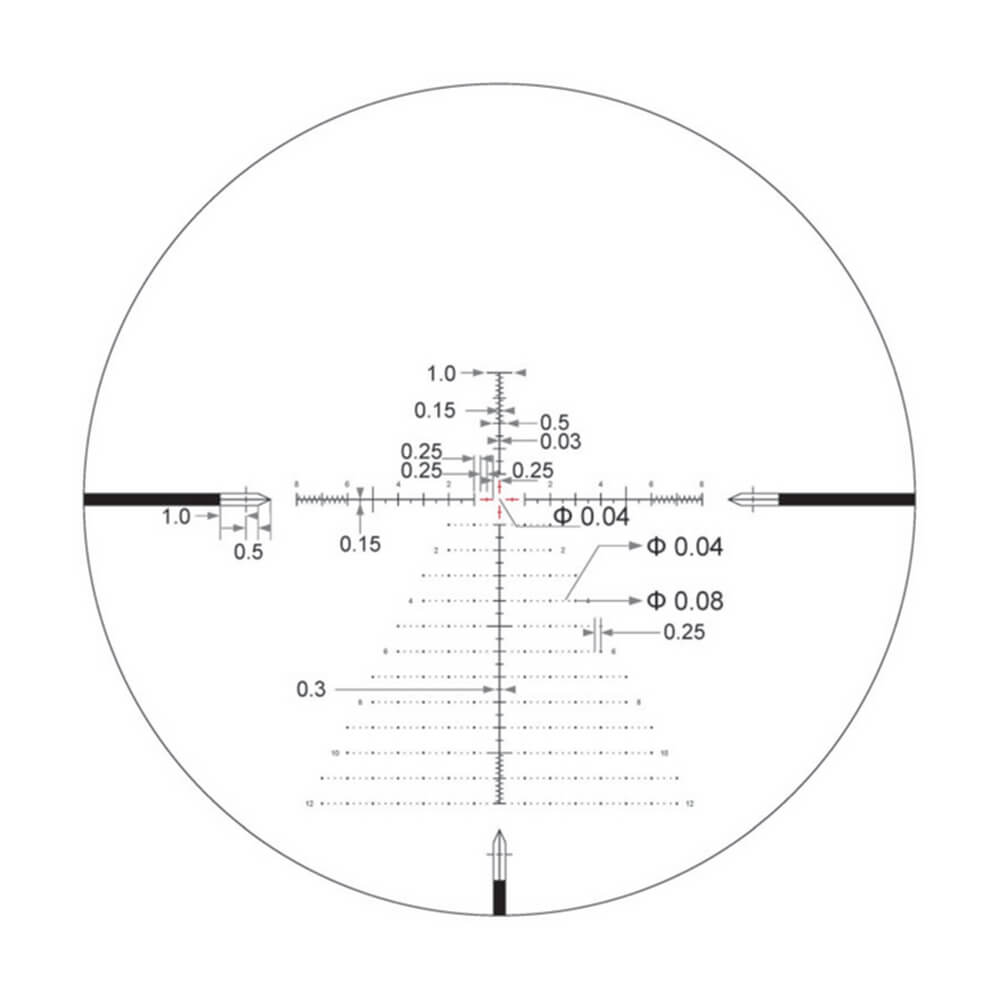 Arken Optics EP5 5-25X56 FFP VPR Illuminated Reticle with Zero Stop - 34mm Tube