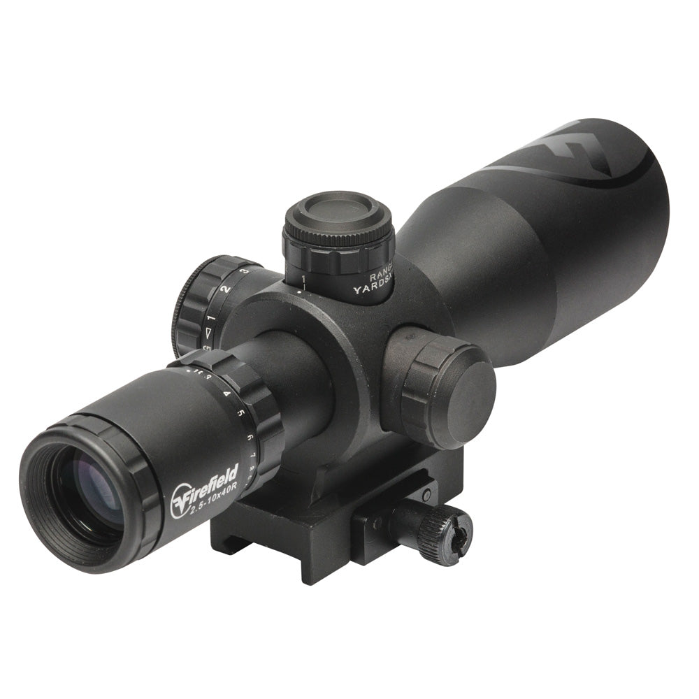 Firefield Barrage 2.5-10x40 Riflescope with Green Laser