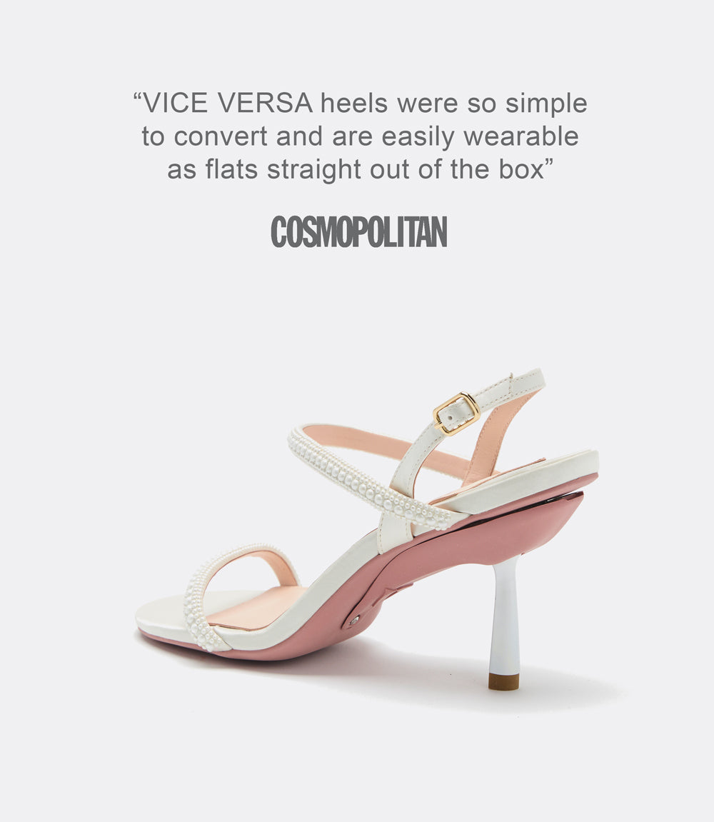 Brooklyn Sandals in White Pearl