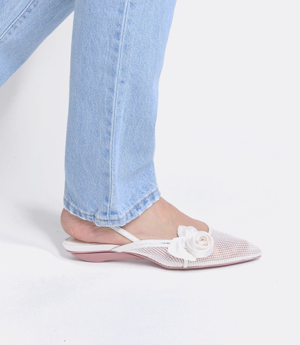 Blossom Heels in White