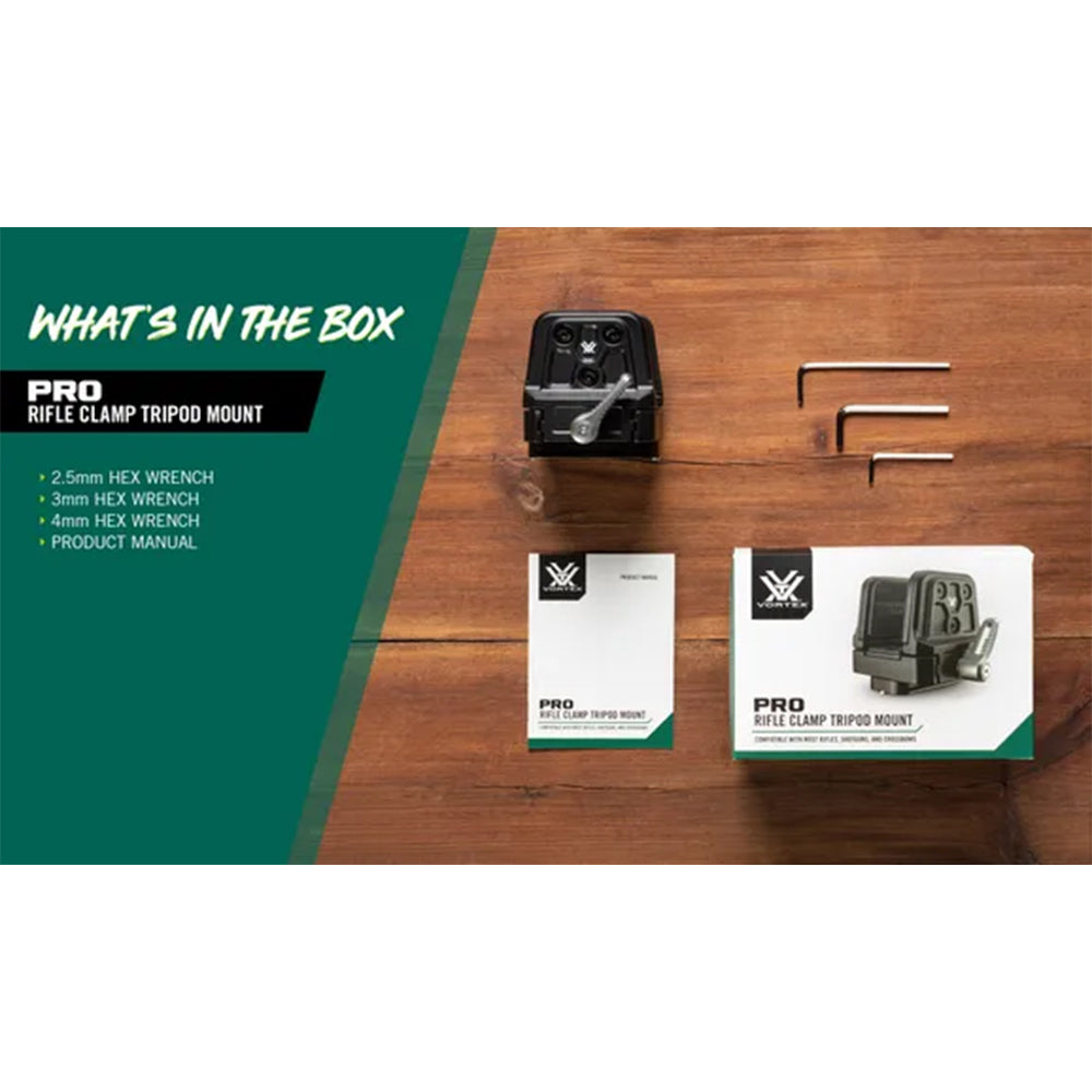 Vortex Pro Rifle Clamp Tripod Mount