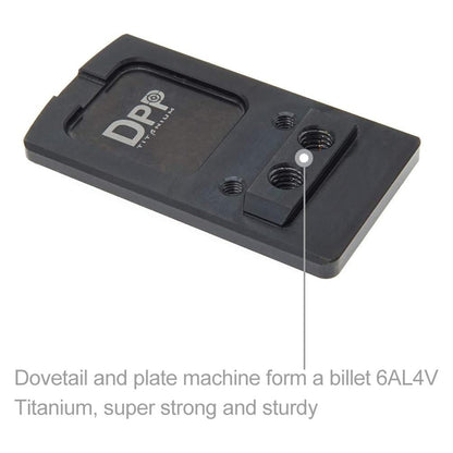 DPP Titanium Rear Sight Mount Titanium Version Venom/Fastfire Footprint