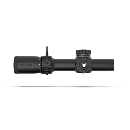 Swampfox Tomahawk II 1-4X24 SFP LPVO BFO Bright Fiber Optic Riflescope