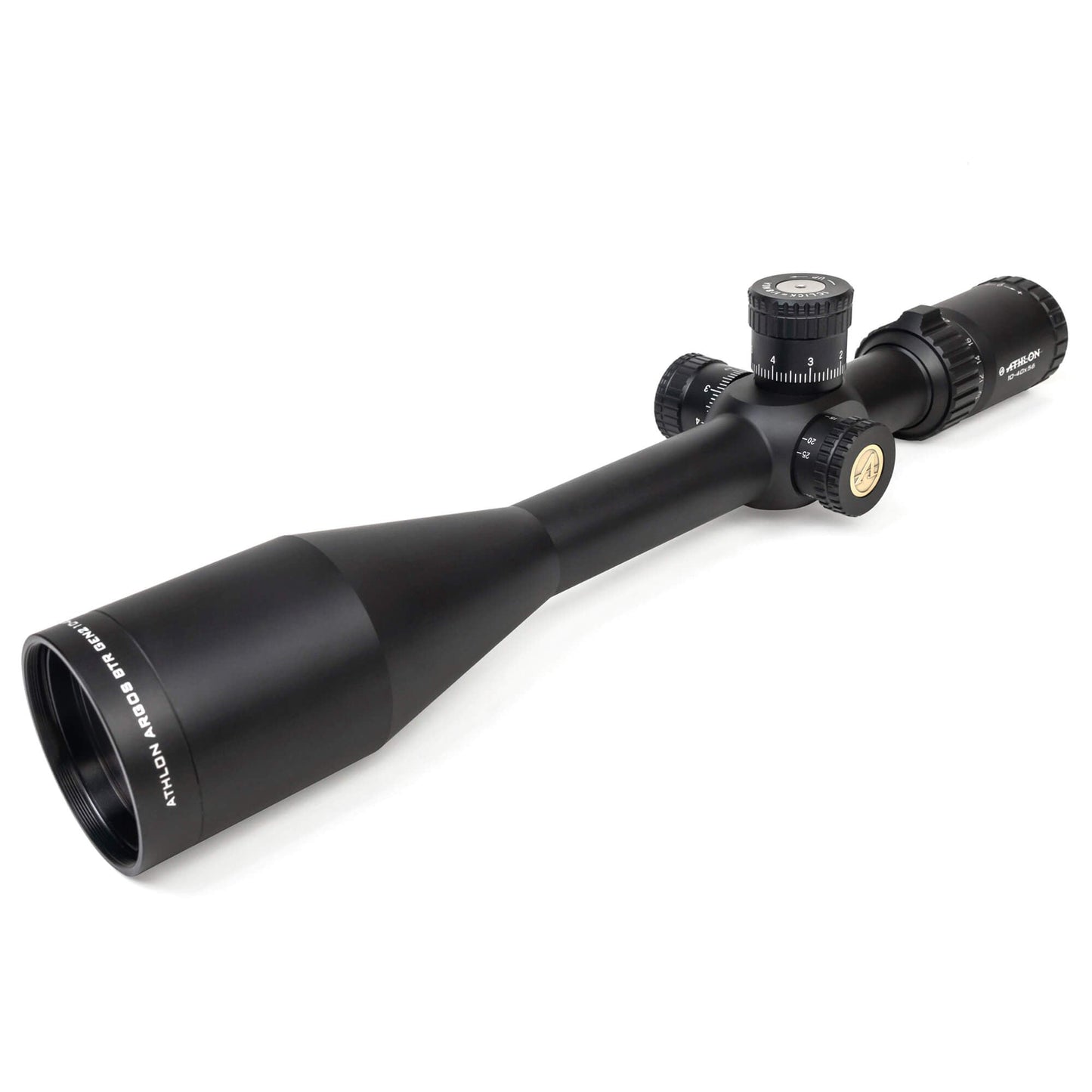 Athlon Optics Argos BTR GEN II 10-40X56 Direct Dial Side Focus 30mm Rifle Scope w/ Athlon Armor Rings