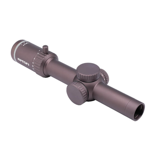 Riton Optics 3T18ASIB 3 Tactix Flat Dark Earth 18x24mm 30mm Tube Illuminated OT Reticle