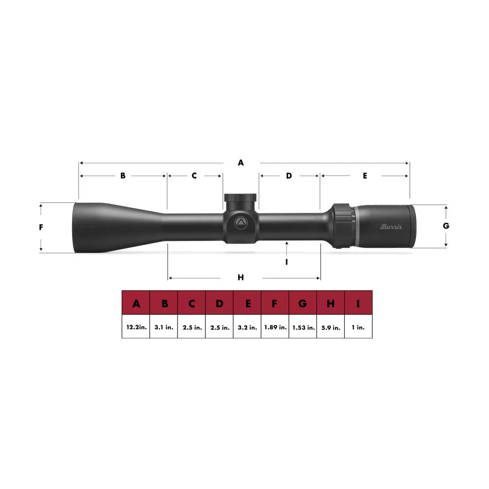 Burris Droptine Riflescope 3-9x40mm