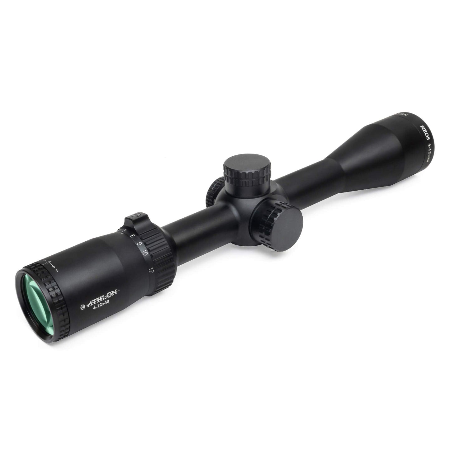 Athlon Optics Neos 4-12x40, Capped Side Focus 1 inch SFP Rifle Scope