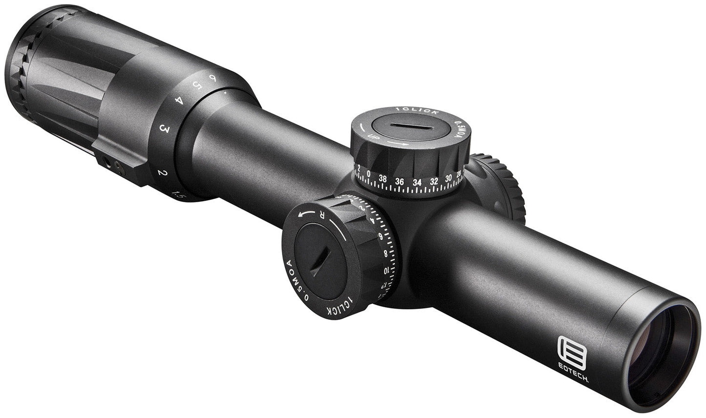 Eotech VDU16FFSR3G Vudu FFP Hardcoat 1-6x 24mm 30mm Illuminated Green SR3-MOA Reticle Riflescope - Black