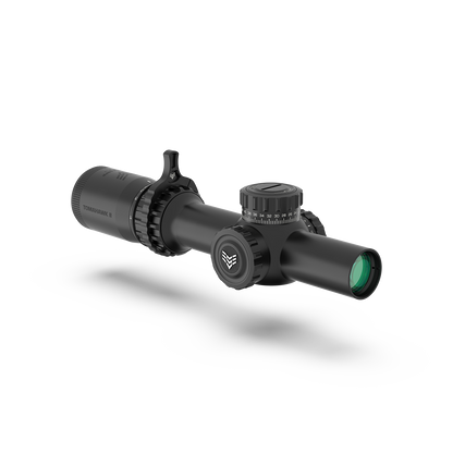 Swampfox Tomahawk II 1-4X24 SFP LPVO BFO Bright Fiber Optic Riflescope