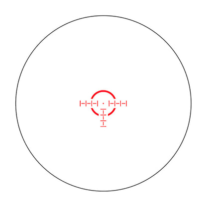 Riton Optics 3T18ASIBLK2 3 Tactix Black 18x24mm 30mm Tube Illuminated OT Reticle