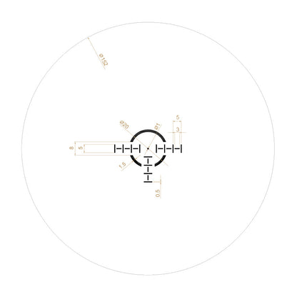 Riton Optics 3T18ASIBLK2 3 Tactix Black 18x24mm 30mm Tube Illuminated OT Reticle