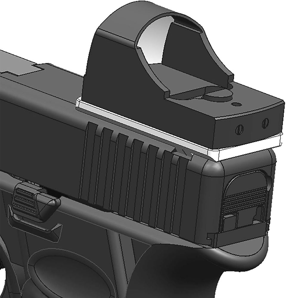DPP Titanium Rear Sight Mount Titanium Version Venom/Fastfire Footprint