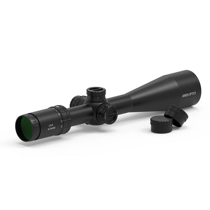 Arken Optics LH4 6-24X50 FFP Capped Tool-less Turrets - Illuminated VHR/VPR - 30mm Tube