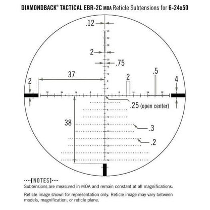 Vortex Optics Diamondback Tactical 6-24X50 EBR-2C FFP Scopes