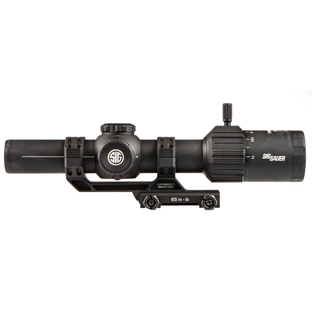 Sig Sauer Tango MSR Scope, 1-6X24mm, 30mm, FFP, Illuminated MSR BDC6 Reticle, 0.5 MOA, Capped, Black W/ 1.535 Mount