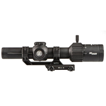 Sig Sauer Tango MSR Scope, 1-6X24mm, 30mm, FFP, Illuminated MSR BDC6 Reticle, 0.5 MOA, Capped, Black W/ 1.535 Mount