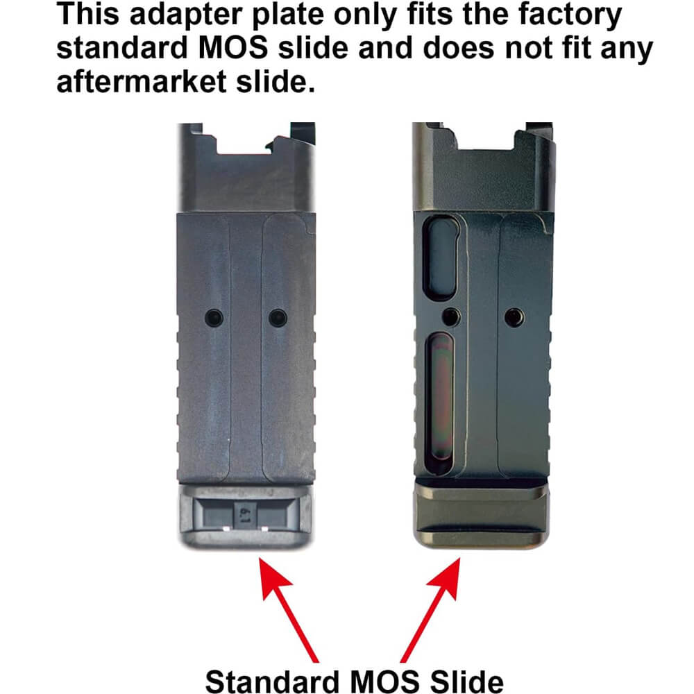 DPP Titanium Mount/Adapter Plate Compatible with Glock 17 19 MOS Holosun 509T