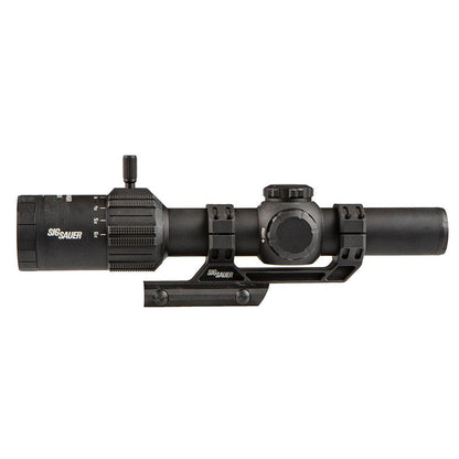 Sig Sauer Tango MSR Scope, 1-6X24mm, 30mm, FFP, Illuminated MSR BDC6 Reticle, 0.5 MOA, Capped, Black W/ 1.535 Mount