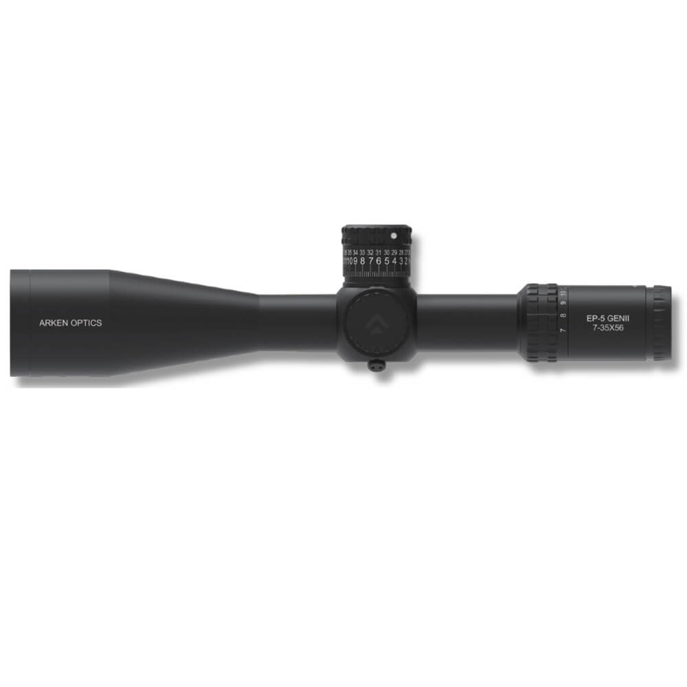 Arken Optics EP5 7-35X56 Gen 2 FFP Illuminated VPR - Zero Stop Riflescope - 34mm Tube