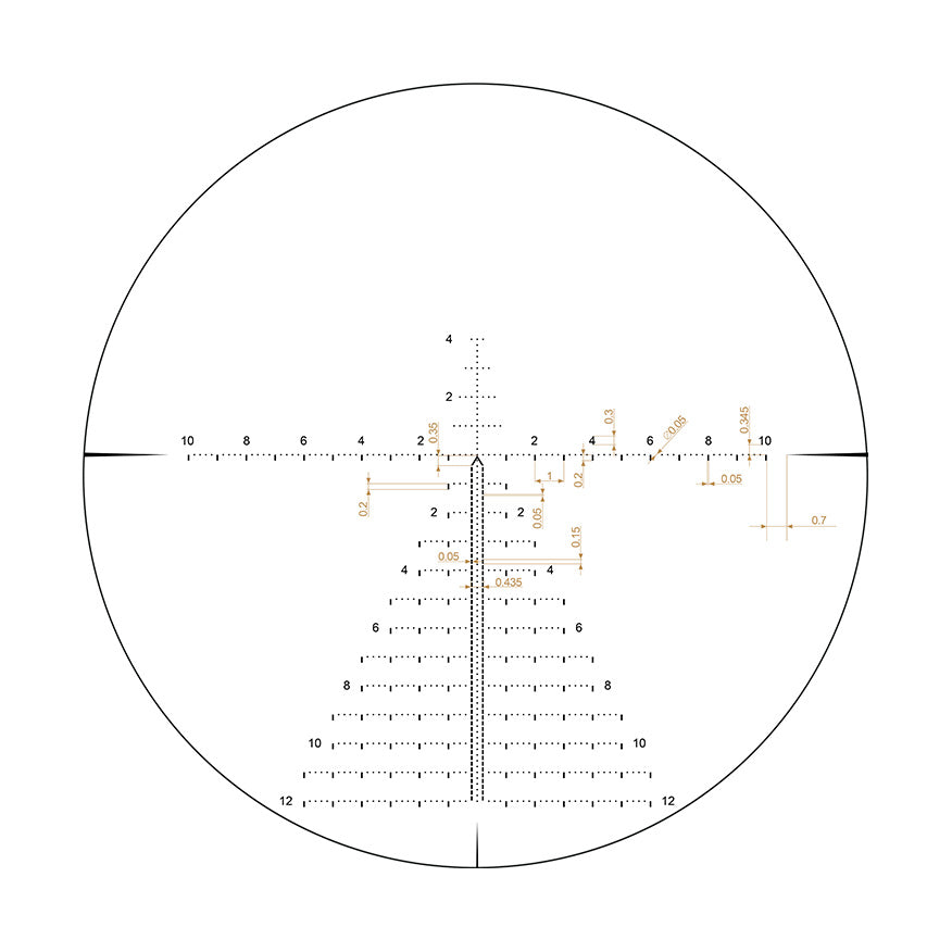 Riton Optics 7C324LFI23 7 Conquer Black 3-24x56mm 34mm Tube Illuminated ODEN Reticle