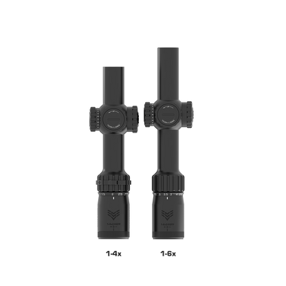Swampfox Tomahawk II 1-4X24 SFP LPVO BFO Bright Fiber Optic Riflescope