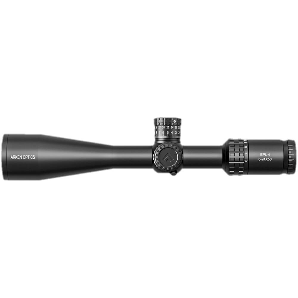 Arken Optics EPL4 6-24x50 FFP Illuminated Reticle with Zero Stop - 30mm Tube