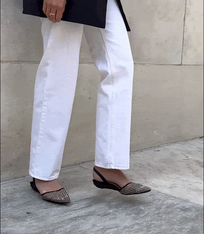 Everyday Heel in Crystal Mesh