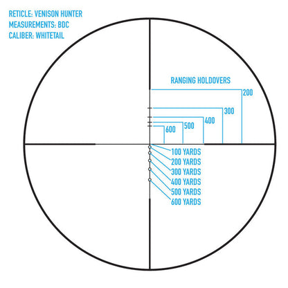 Sightmark Core HX 3-9x40VHR Venison Hunter Riflescope - 450 Bushmaster Reticle