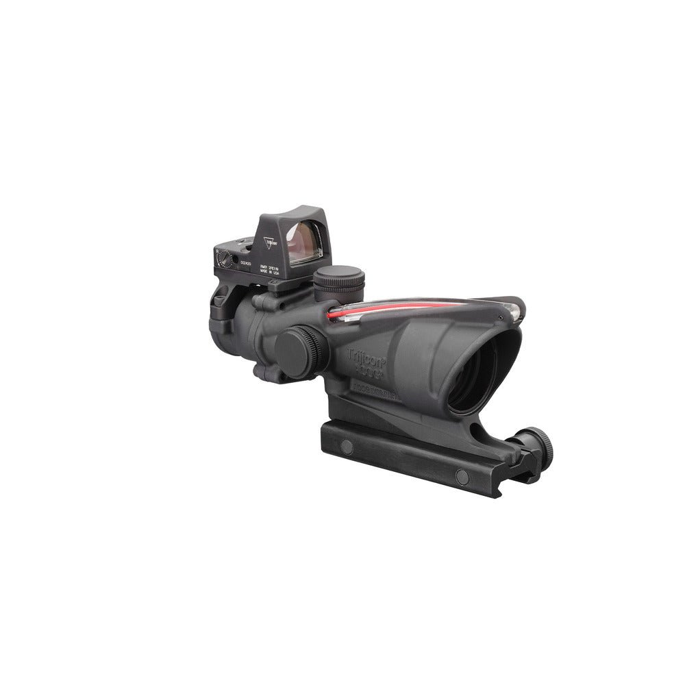 Trijicon 100550 ACOG Combo Matte Black 4x32mm Illuminated Red Crosshair .223 BDC Reticle