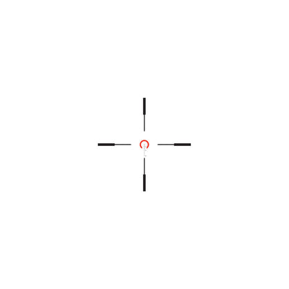 Trijicon 1600005 VCOG Black Hardcoat Anodized 1-6x 24mm LED Illuminated Red Horseshoe Dot w/Crosshair 308 175gr Reticle