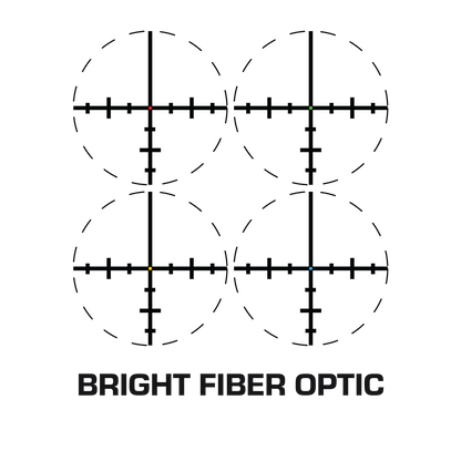 Swampfox Tomahawk II 1-4X24 SFP LPVO BFO Bright Fiber Optic Riflescope