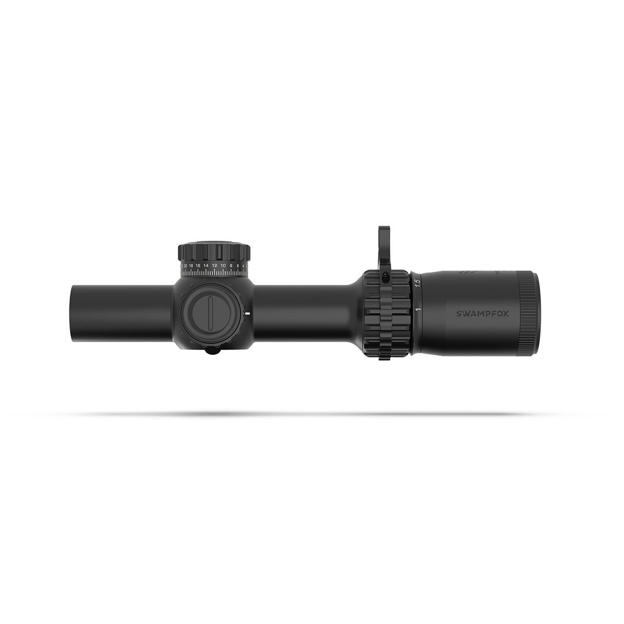 Swampfox Tomahawk II 1-4X24 SFP LPVO BFO Bright Fiber Optic Riflescope