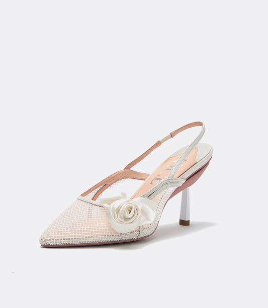 Blossom Heels in White