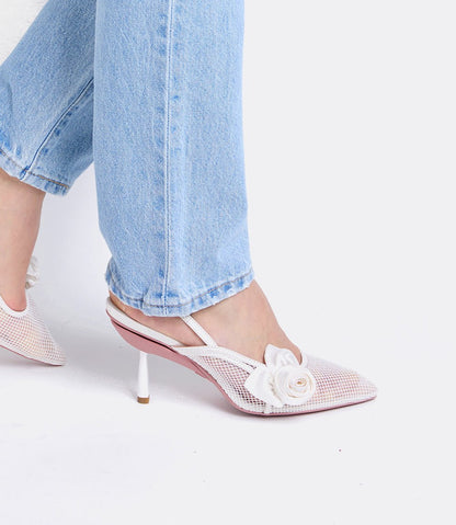 Blossom Heels in White