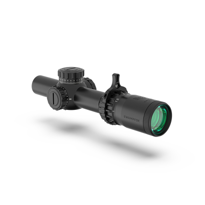 Swampfox Tomahawk II 1-4X24 SFP LPVO BFO Bright Fiber Optic Riflescope
