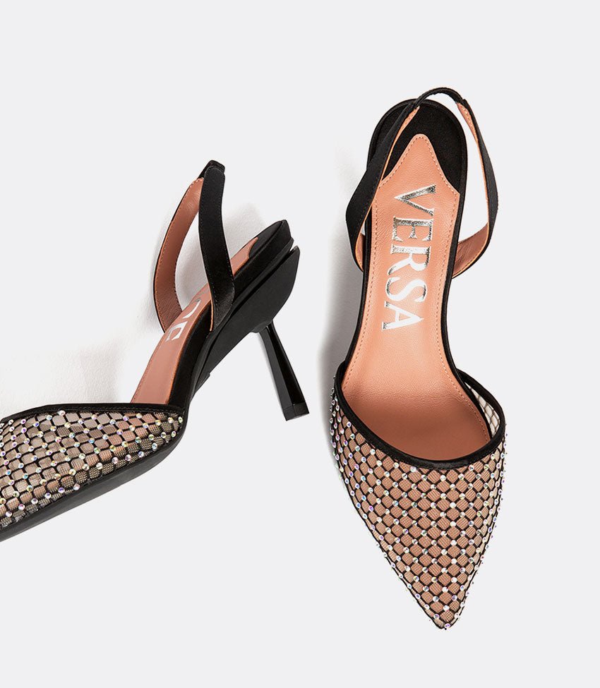 Everyday Heel in Crystal Mesh