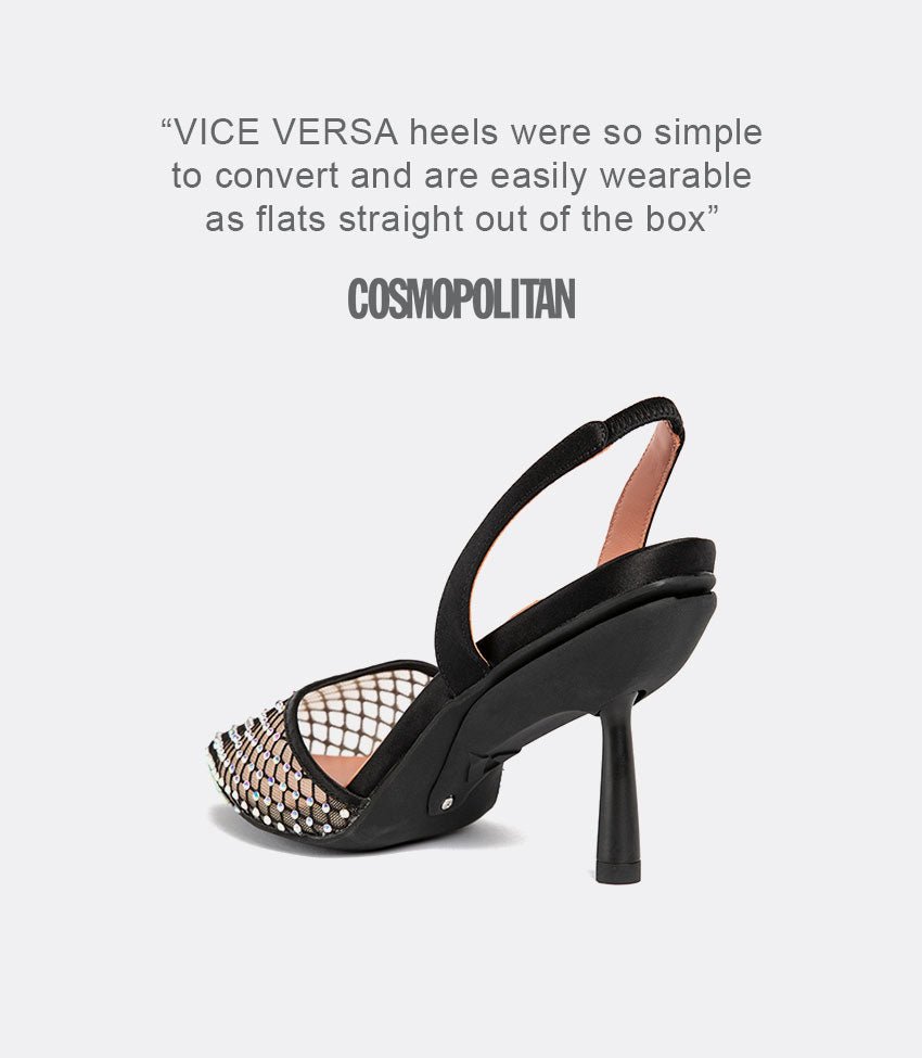 Everyday Heel in Crystal Mesh