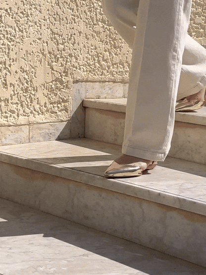 Publicist Pumps in Gold