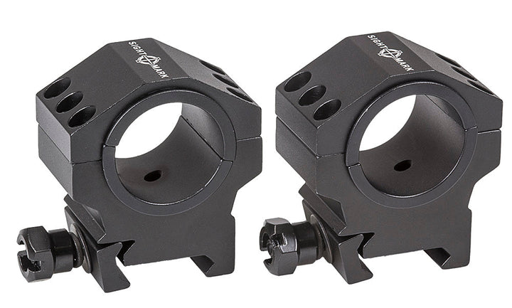 Sightmark Tactical Mounting Rings – Extra-High Height Picatinny Rings (fits 30mm & 1inch)