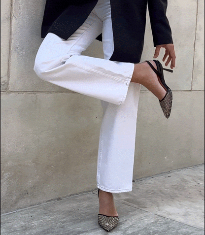 Everyday Heel in Crystal Mesh