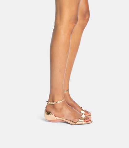 Editor Sandals in Rose Gold