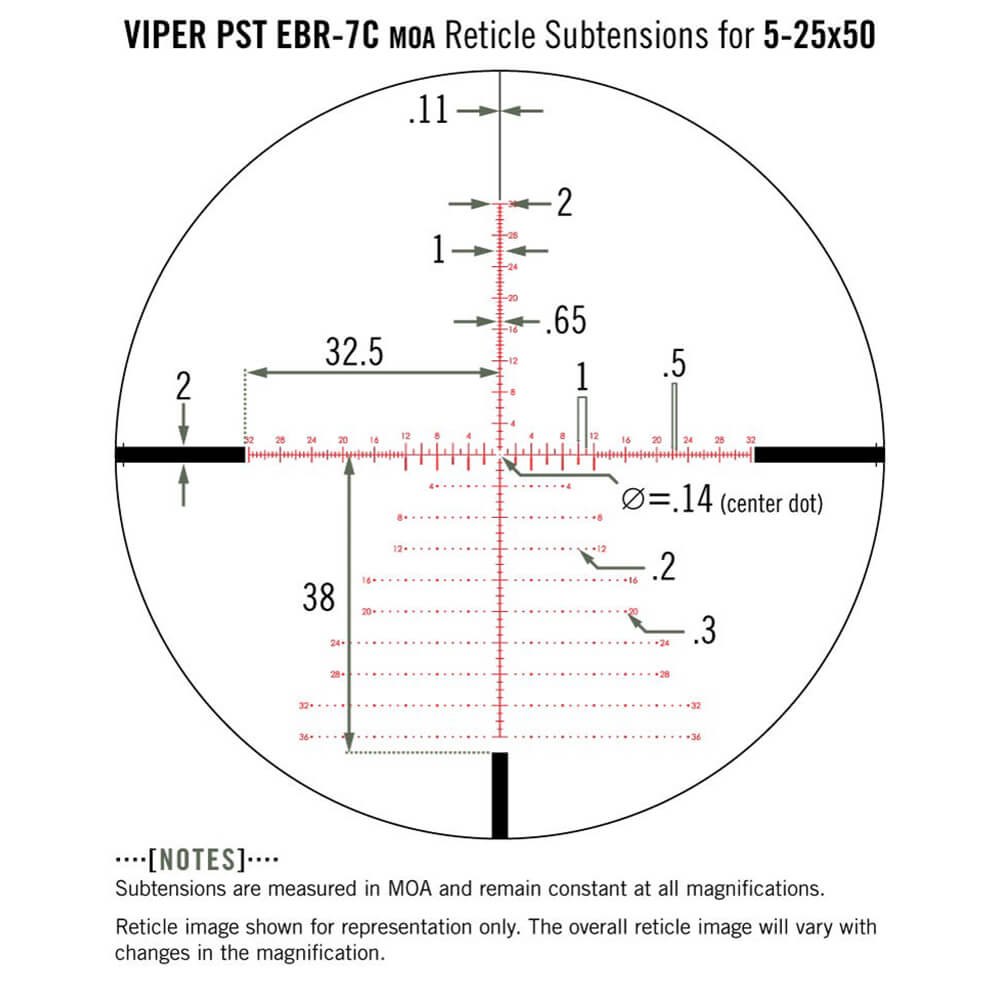 Vortex Optics Viper PST Gen II 5-25x50 FFP Scope