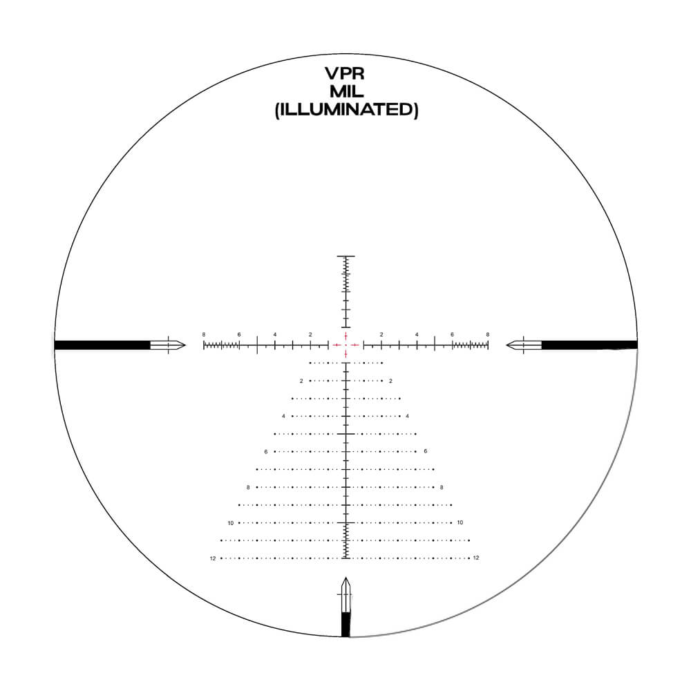 Arken Optics EPL4 6-24x50 FFP Illuminated Reticle with Zero Stop - 30mm Tube
